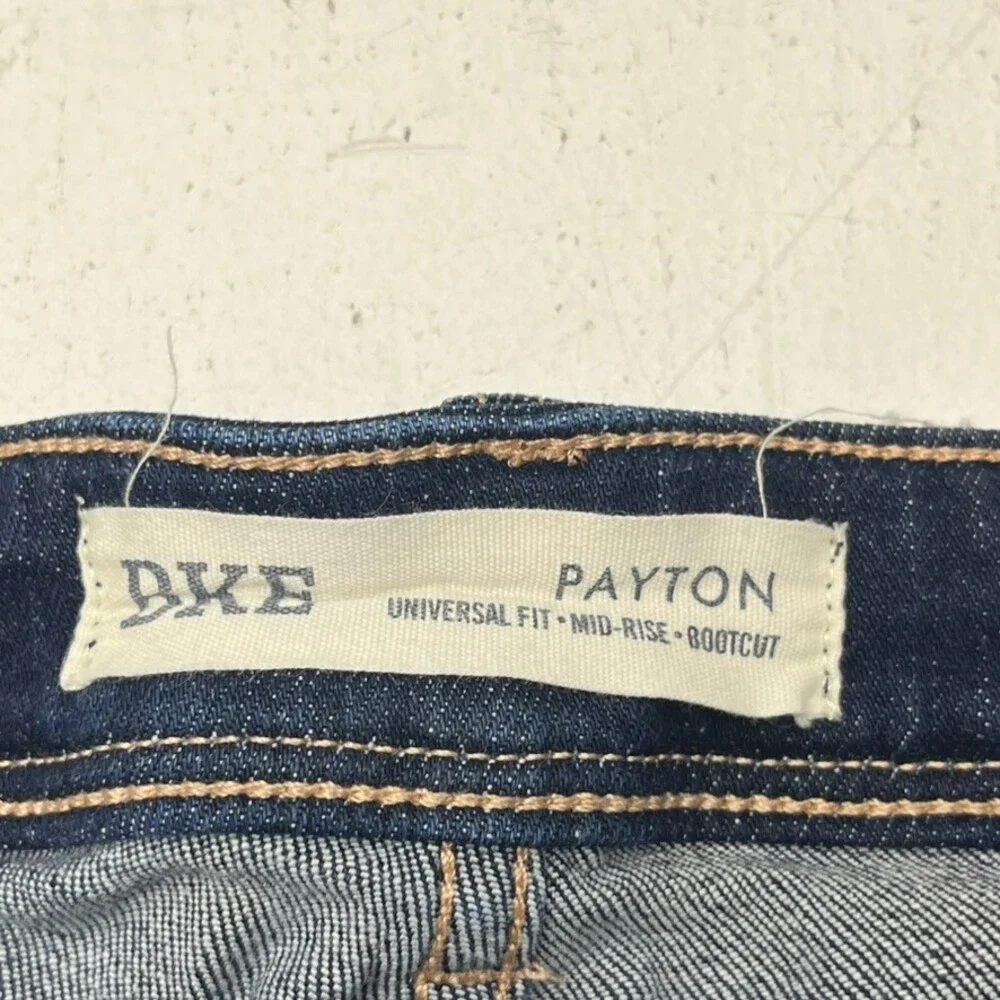 BKE Dark Wash Blue Payton Mid-Rise Bootcut Jeans Women's Size 32x30.5 Hemmed - Picture 2 of 8